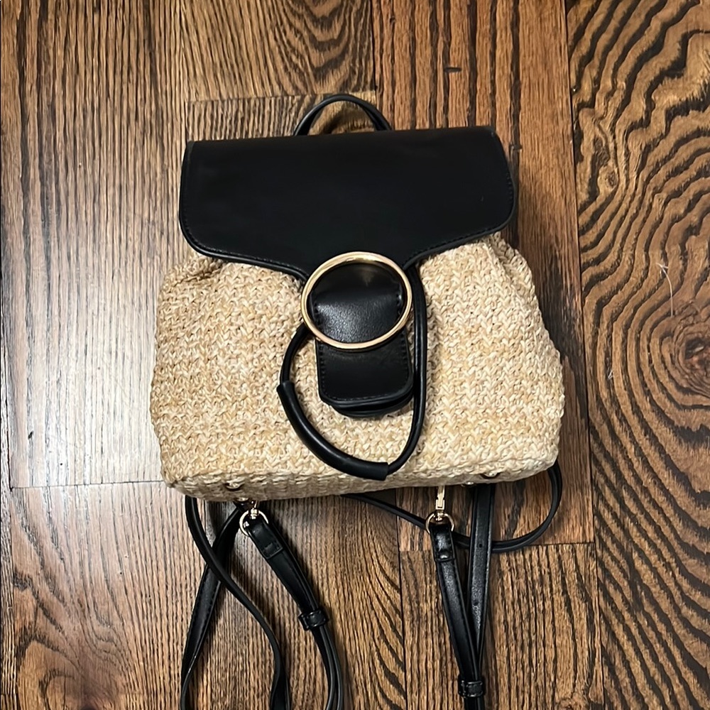 Chic Black and Tan Backpack